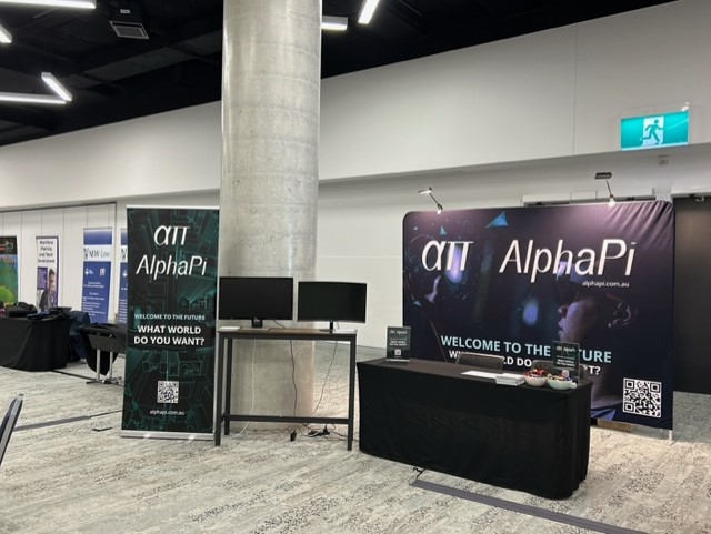 AlphaPi exhibition booth at the NSW Nurses & Midwives Conference